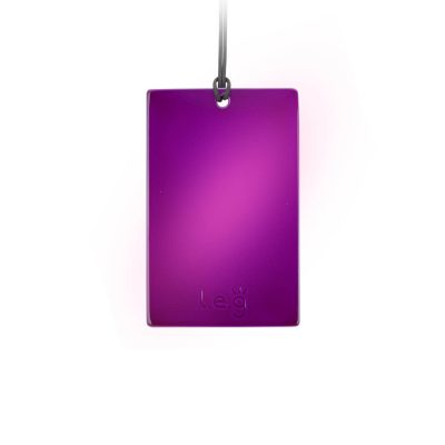 L.E.G. Mirror Tesla Purple Plate Rectangle card 8,5x5,5 cm - made in italy